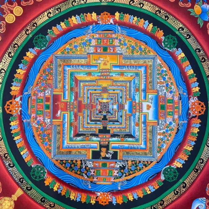 Kalchakra Mandala 60cms X 60cms - Image 2