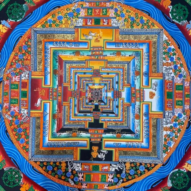 Kalchakra Mandala 60cms X 60cms - Image 3