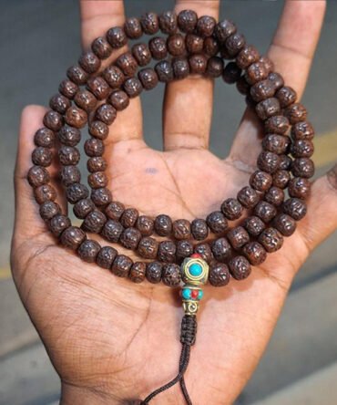 Rudraksha Polished Mala Beads Necklace –  Beads for Protection and Spiritual Power