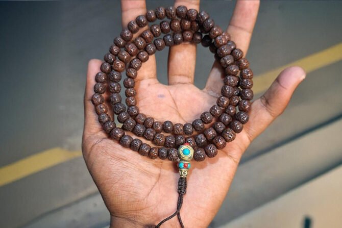Rudraksha Polished Mala Beads Necklace –  Beads for Protection and Spiritual Power