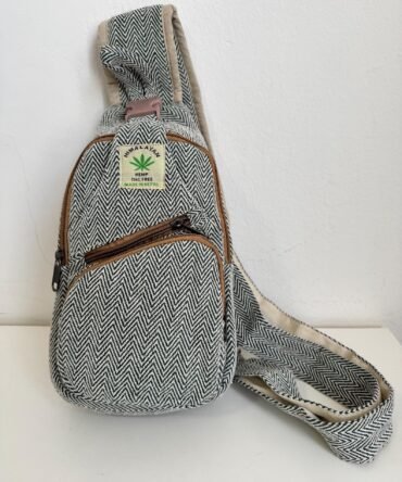 Handmade hemp  Sling Bag – Nepal Crossbody Travel Carry bag