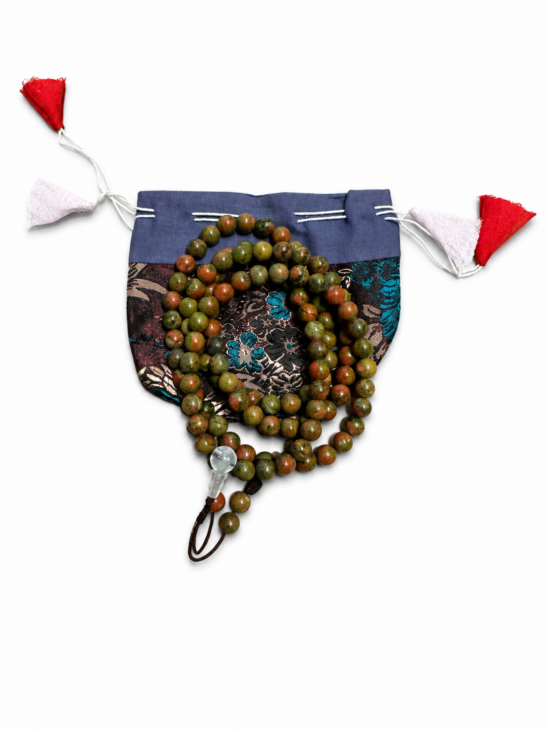 Unakite mala Yoga Meditation mala 108 Prayer Mala